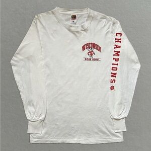 Rare, Vintage 1999 Wisconsin Badgers Rose Bowl NWOT Long Sleeve Shirt. Size L.